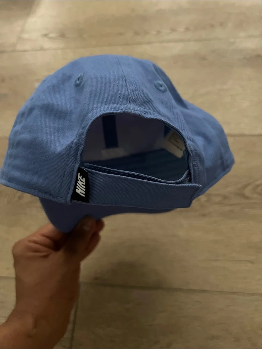 Nike Light Blue Swoosh Embroidered Baseball Cap